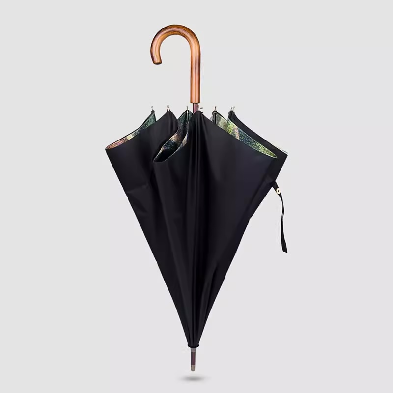 復(fù)古風(fēng)木質(zhì)單層傘