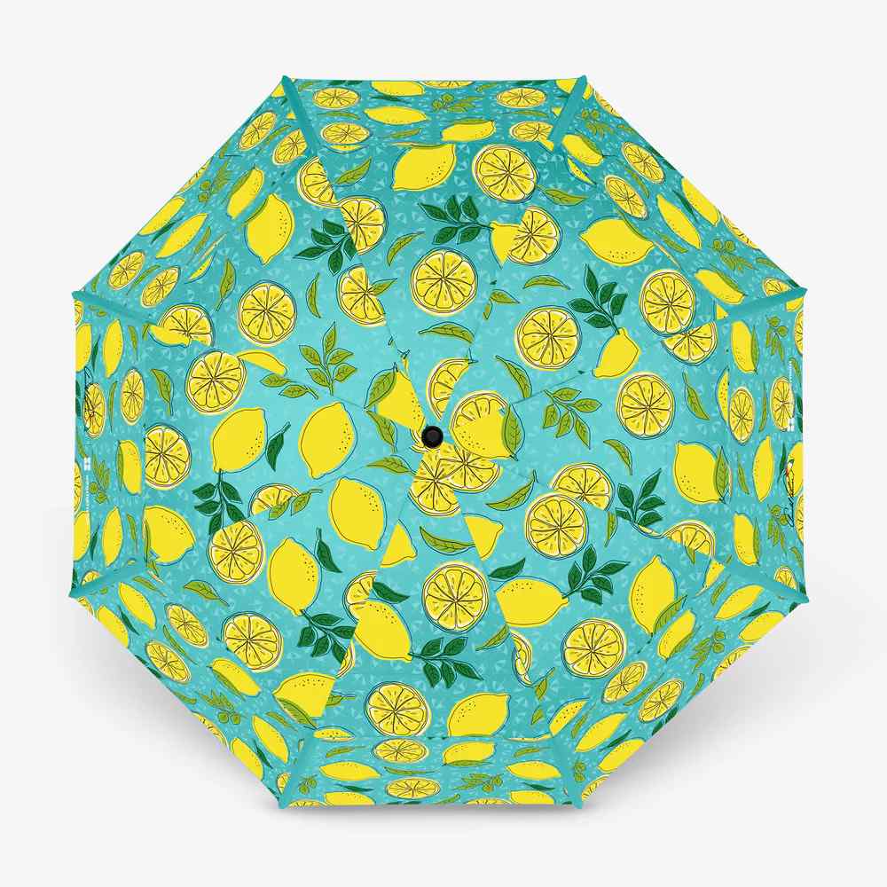 檸檬印花高爾夫雙層傘